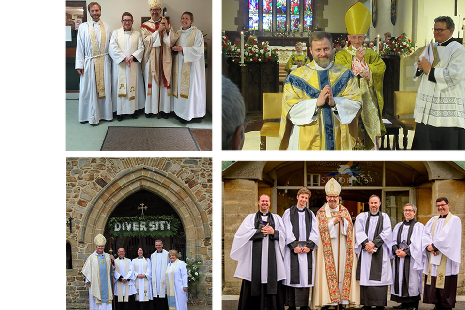 New priests were ordained in four locations across Sussex 