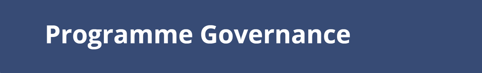 Programme Governance